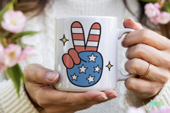 Groovy 4th of July clipart SVG Product Image 3