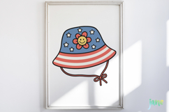 Groovy 4th of July clipart SVG Product Image 2