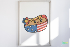 Groovy 4th of July clipart SVG Product Image 2