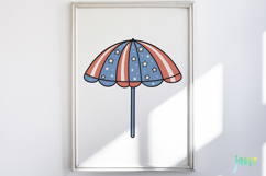 Groovy 4th of July clipart SVG Product Image 2