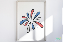 Groovy 4th of July clipart SVG Product Image 5