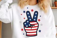 Groovy 4th Of July PNG, 4th Of July Sublimation Product Image 3