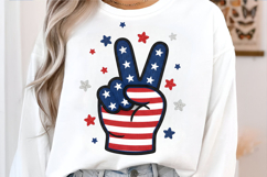 Groovy 4th Of July PNG, 4th Of July Sublimation Product Image 4