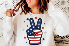 Groovy 4th Of July PNG, 4th Of July Sublimation Product Image 5