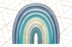 70s Abstract Shapes Clipart PNG Retro Psychedelic Elements Product Image 2