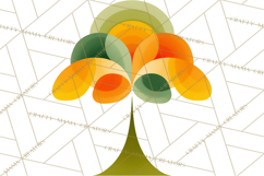 70s Abstract Shapes Clipart PNG Retro Psychedelic Elements Product Image 5