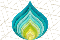 70s Abstract Shapes Clipart PNG Retro Psychedelic Elements Product Image 4