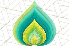 70s Abstract Shapes Clipart PNG Retro Psychedelic Elements Product Image 5