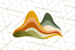 70s Abstract Shapes Clipart PNG Retro Psychedelic Elements Product Image 5