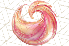 70s Abstract Shapes Clipart PNG Retro Psychedelic Elements Product Image 5