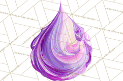 70s Abstract Shapes Clipart PNG Retro Psychedelic Elements Product Image 4