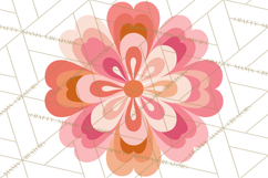 70s Abstract Shapes Clipart PNG Retro Psychedelic Elements Product Image 4