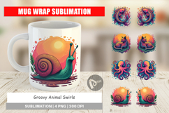 Mug Wrap Groovy Animal Swirls Product Image 1