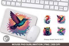 Mouse Pad Groovy Animal Swirls Product Image 1
