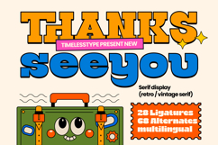 Groovy Bigsky  Retro Vintage Serif Product Image 15