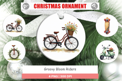 Groovy Bloom Riders 70s Ornament Product Image 1