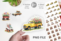 Groovy Bloom Riders 70s Sticker Product Image 1