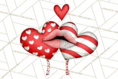 Groovy Retro Valentine Bug Clipart PNG, 70s Love Clip Art Product Image 2