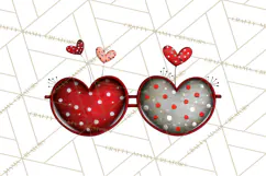Groovy Retro Valentine Bug Clipart PNG, 70s Love Clip Art Product Image 2