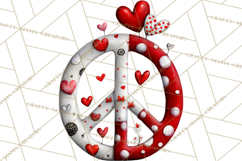 Groovy Retro Valentine Bug Clipart PNG, 70s Love Clip Art Product Image 5