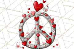 Groovy Retro Valentine Bug Clipart PNG, 70s Love Clip Art Product Image 3