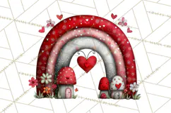 Groovy Retro Valentine Bug Clipart PNG, 70s Love Clip Art Product Image 4