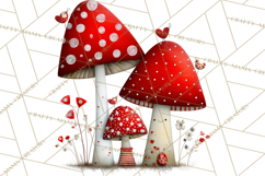 Groovy Retro Valentine Bug Clipart PNG, 70s Love Clip Art Product Image 3