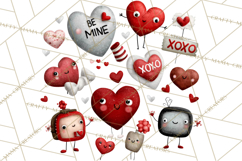Groovy Retro Valentine Bug Clipart PNG, 70s Love Clip Art Product Image 2
