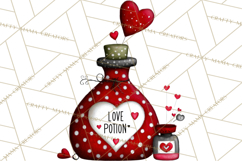 Groovy Retro Valentine Bug Clipart PNG, 70s Love Clip Art Product Image 3