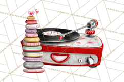 Groovy Retro Valentine Bug Clipart PNG, 70s Love Clip Art Product Image 5