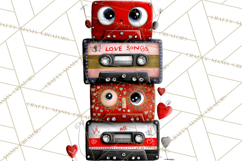 Groovy Retro Valentine Bug Clipart PNG, 70s Love Clip Art Product Image 5