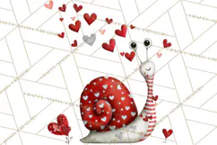 Groovy Retro Valentine Bug Clipart PNG, 70s Love Clip Art Product Image 2