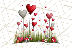 Groovy Retro Valentine Bug Clipart PNG, 70s Love Clip Art Product Image 2
