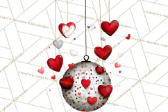 Groovy Retro Valentine Bug Clipart PNG, 70s Love Clip Art Product Image 4