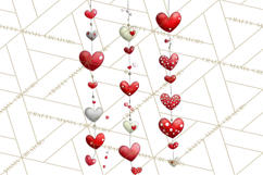 Groovy Retro Valentine Bug Clipart PNG, 70s Love Clip Art Product Image 2