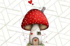 Groovy Retro Valentine Bug Clipart PNG, 70s Love Clip Art Product Image 3