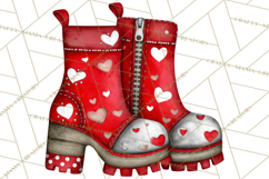 Groovy Retro Valentine Bug Clipart PNG, 70s Love Clip Art Product Image 5