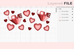 Retro love Can Glass Svg, Groovy LIBBEY GLASS SVG Product Image 2