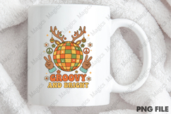 Groovy Christmas Disco Ball Sublimation Product Image 4
