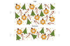groovy christmas ornament 40oz quencher tumbler sublimation full wrap high resolution transparant background