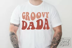 Groovy Dada SVG - Birthday Family Retro Groovy Wavy Vintage Product Image 2
