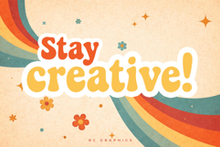 Groovy Deluxe - Retro groovy display font Product Image 3