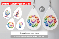 Groovy Educational Icons Earring Product Image 1
