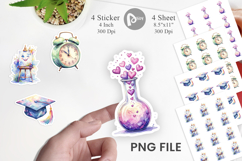 Groovy Educational Icons Sticker Product Image 1