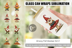 Glass Can Groovy Fall Gnomes Product Image 1