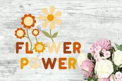 Flower Power SVG Groovy Design for Cricut and Silhouette Cutting Machines