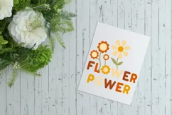 Flower Power SVG Groovy Design for Cricut and Silhouette Cutting Machines