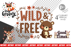 Groovy Friends Clipart Product Image 1