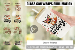 Groovy Friends Glass Can Product Image 1
