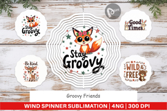Groovy Friends Wind Spinner Product Image 1